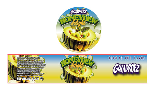 HoneyDew Delight 3.5g Glass Jar Holographic Labeling/Stickers Only