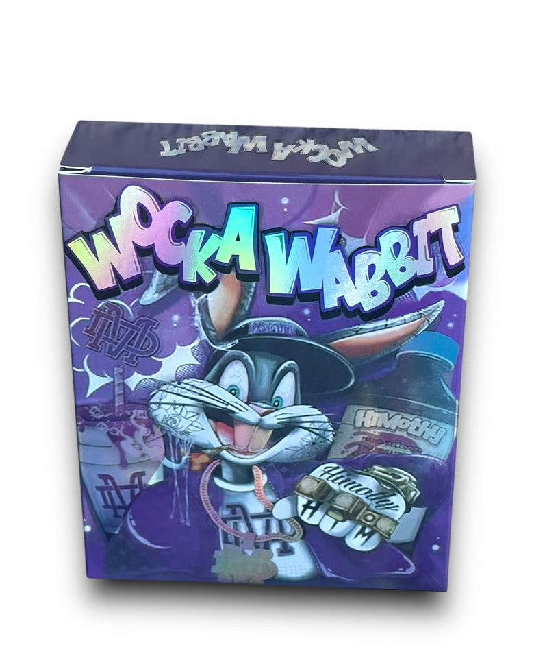 Wocka Wabbit Mylar Bags with Boxes 3.5g Box Packaging Holographic