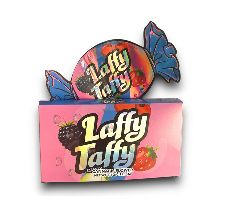 Laffy Taffy Candy Mylar Bags with Boxes 3.5g Box Packaging Holographic