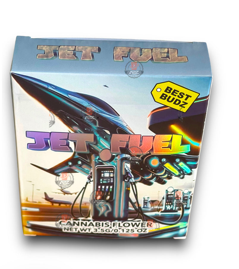 Best Budz Jet Fuel Mylar Bags with Boxes 3.5g Box Packaging Holographic