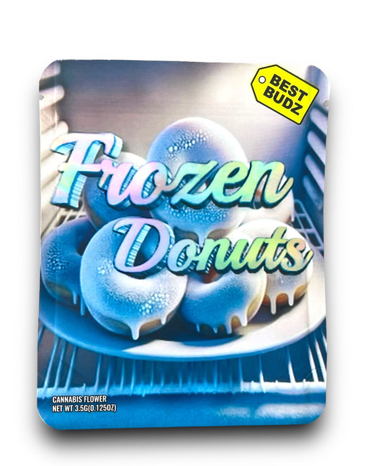 Best Budz Frozen Donuts Mylar Bags with Boxes 3.5g Box Packaging Holographic