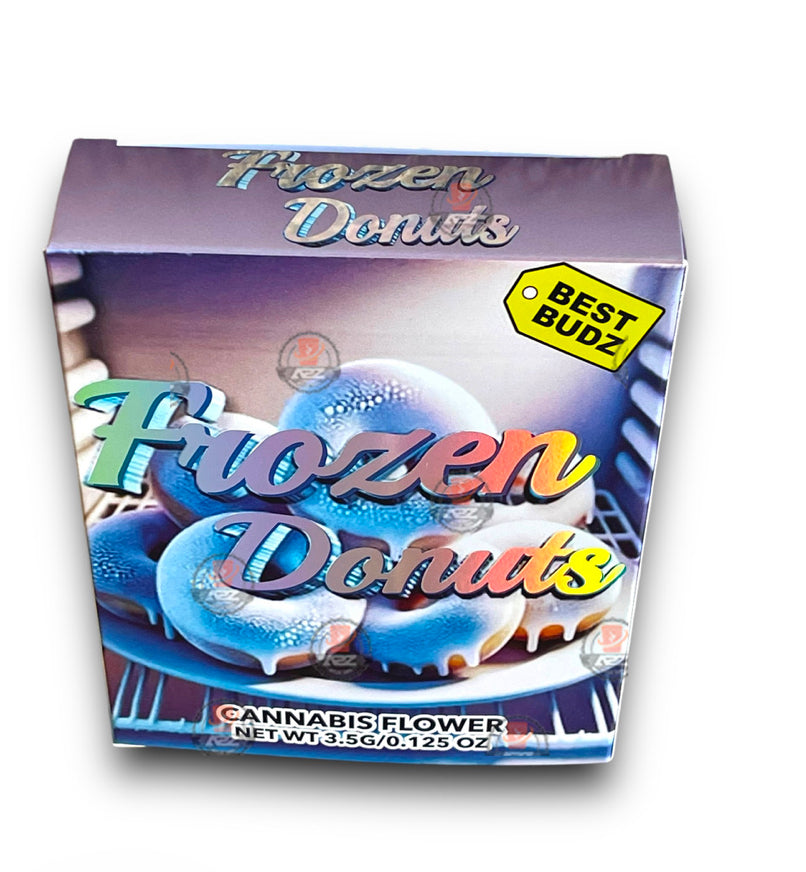 Best Budz Frozen Donuts Mylar Bags with Boxes 3.5g Box Packaging Holographic