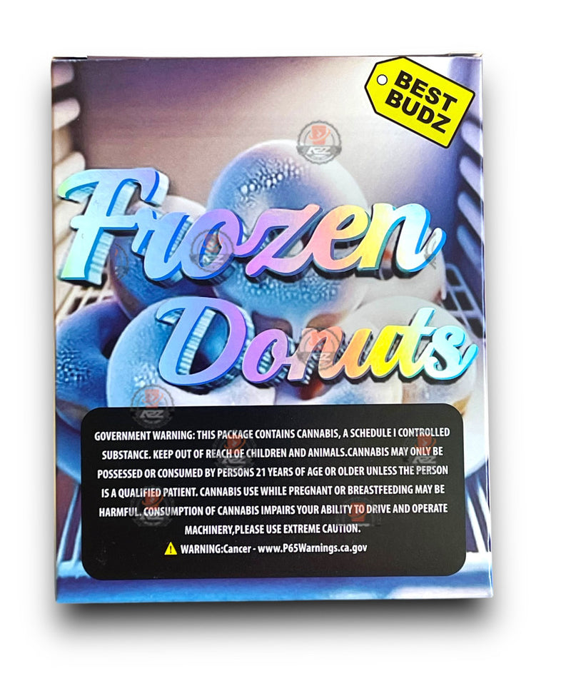 Best Budz Frozen Donuts Mylar Bags with Boxes 3.5g Box Packaging Holographic