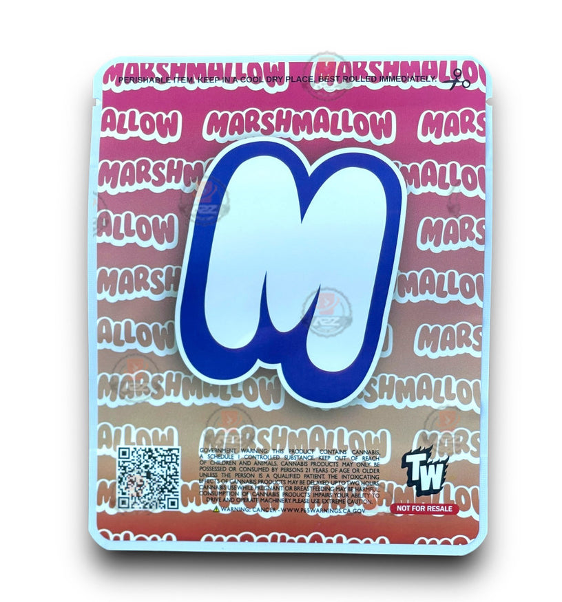 Sprinklez Cherry Coca Cola Marshmallow 3.5G Mylar Bags -With stickers and label