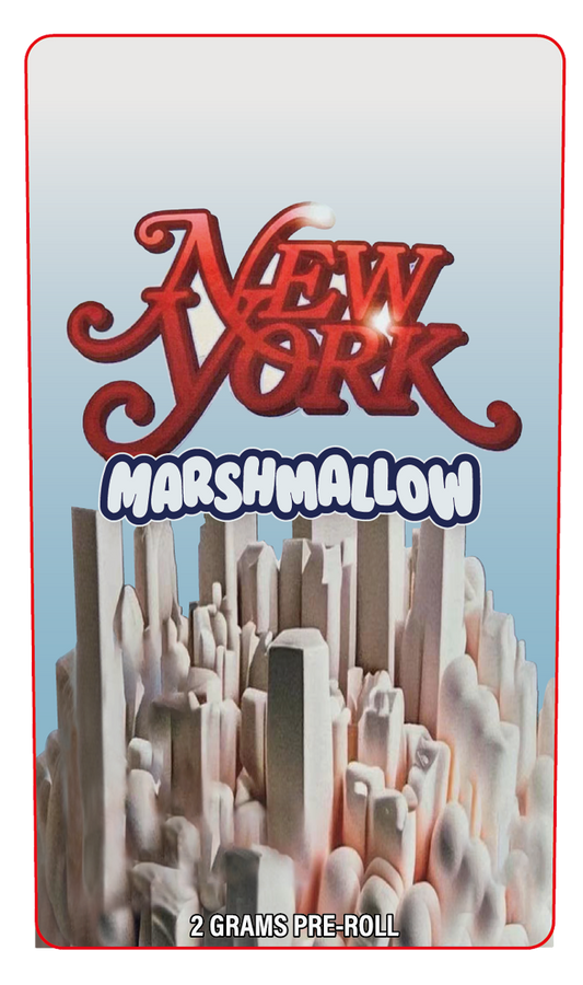 New York MarshMellow 2 Gram Pre-Roll Holographic Labeling/Stickers Only